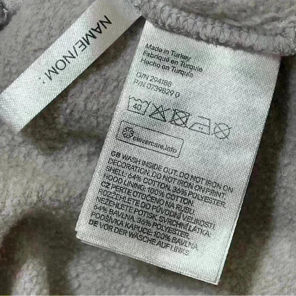 H&M Kids hooded top light gray Brkln Size 2-4y - Picture 10 of 10